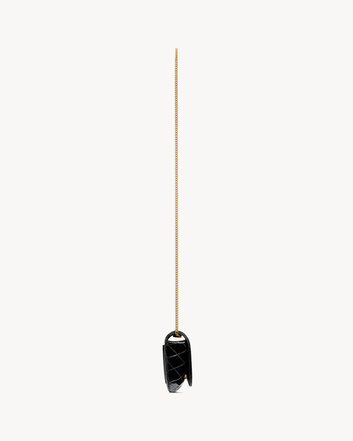 YSL Gaby Chain Phone Holder in Patent Leather - Image 4